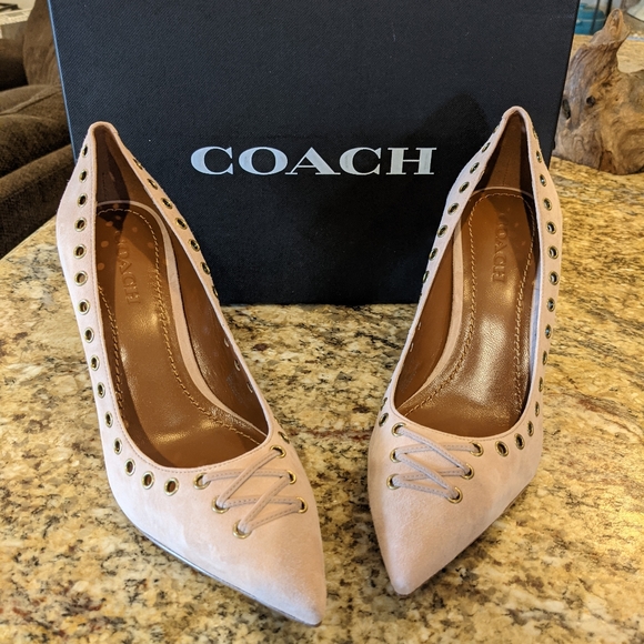 Coach Pink Pumps Heels 9.5 NWT - Picture 5 of 5
